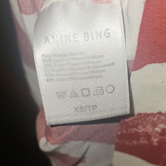 Anine Bing Red and White Button Down Shirt - Picture 4 of 4